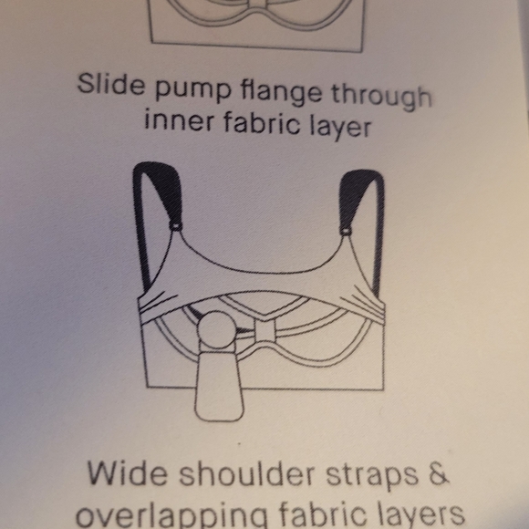 Black bra, NWT nursing pumping bra - Picture 6 of 7